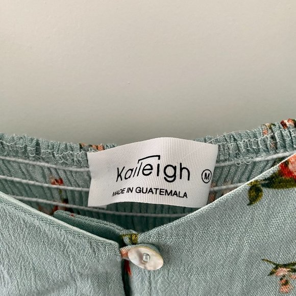 Kaileigh Rebecca Button Front Dress Mint Size Medium - Picture 7 of 8